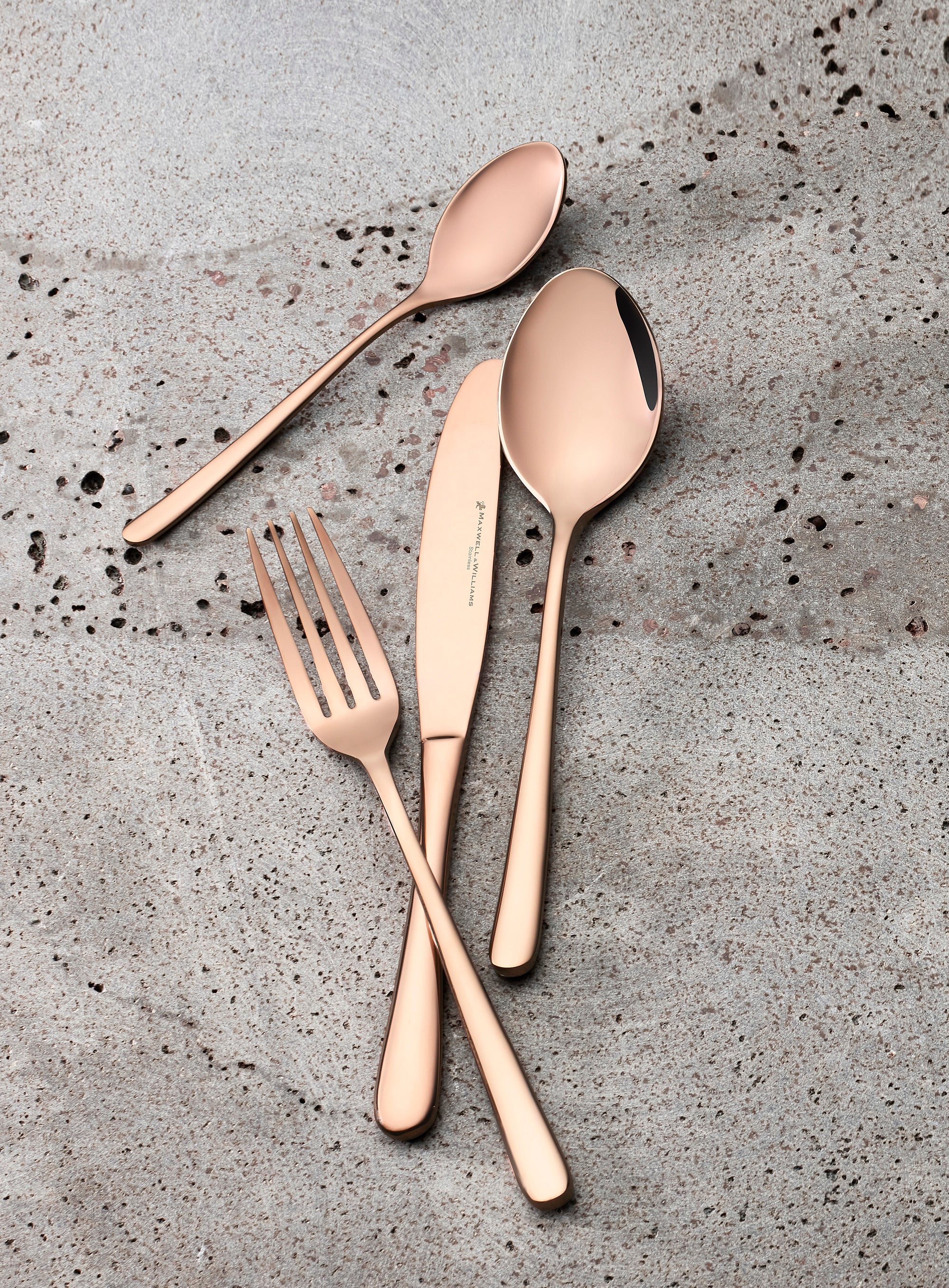 MW Leveson Cutlery Set 24pc-Copper