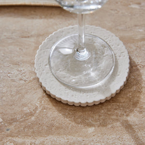 Ceramic Scallop Coaster Set of 4 D10x0.8cm - view 2