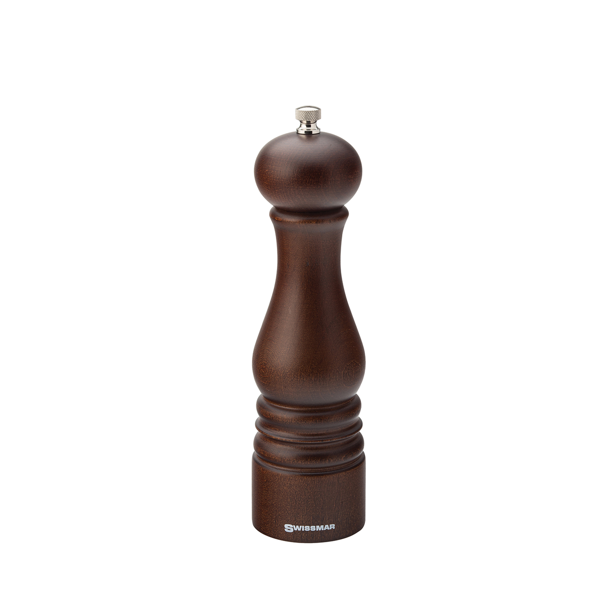 Swissmar Castell Walnut Pepper Mill 22cm - European beech wood grinder