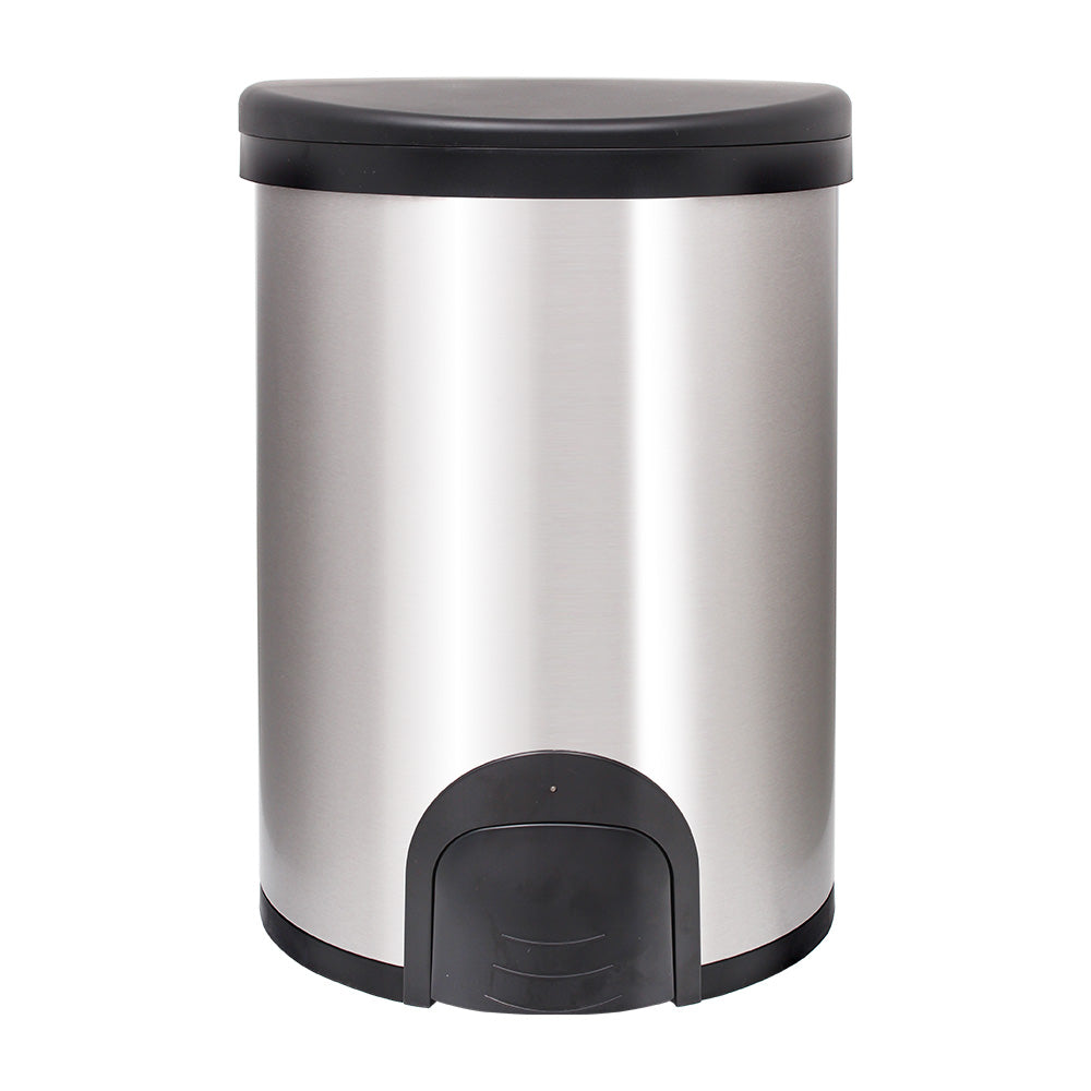 White Magic Smart Bin 20L toe tap bin — brushed stainless steel