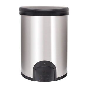 White Magic Smart Bin 20L toe tap bin — brushed stainless steel