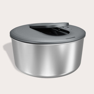 Zyliss Swift Dry Salad Spinner Large Stainless Steel - kitchen salad prep