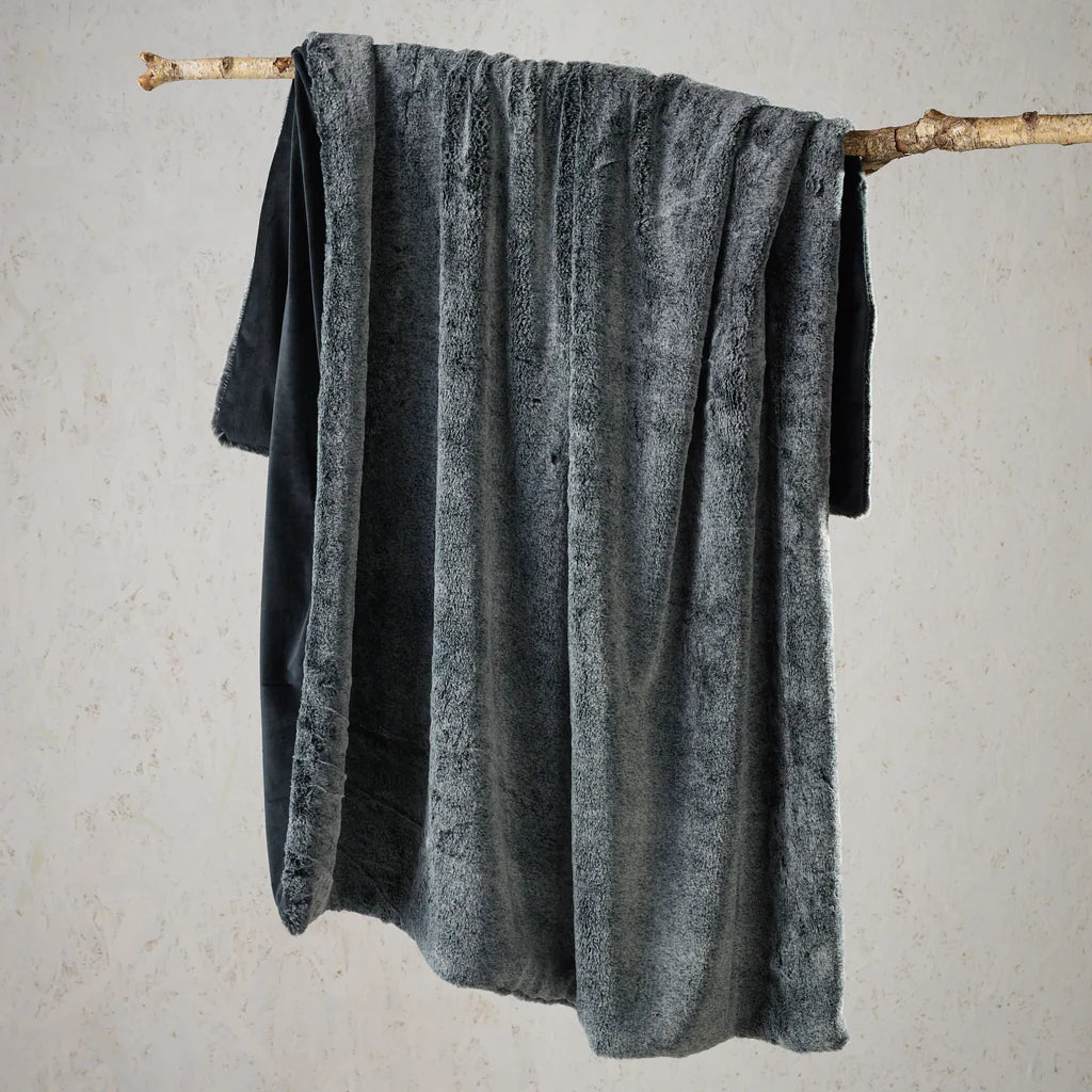 Hotham Throw Rug- Charcoal