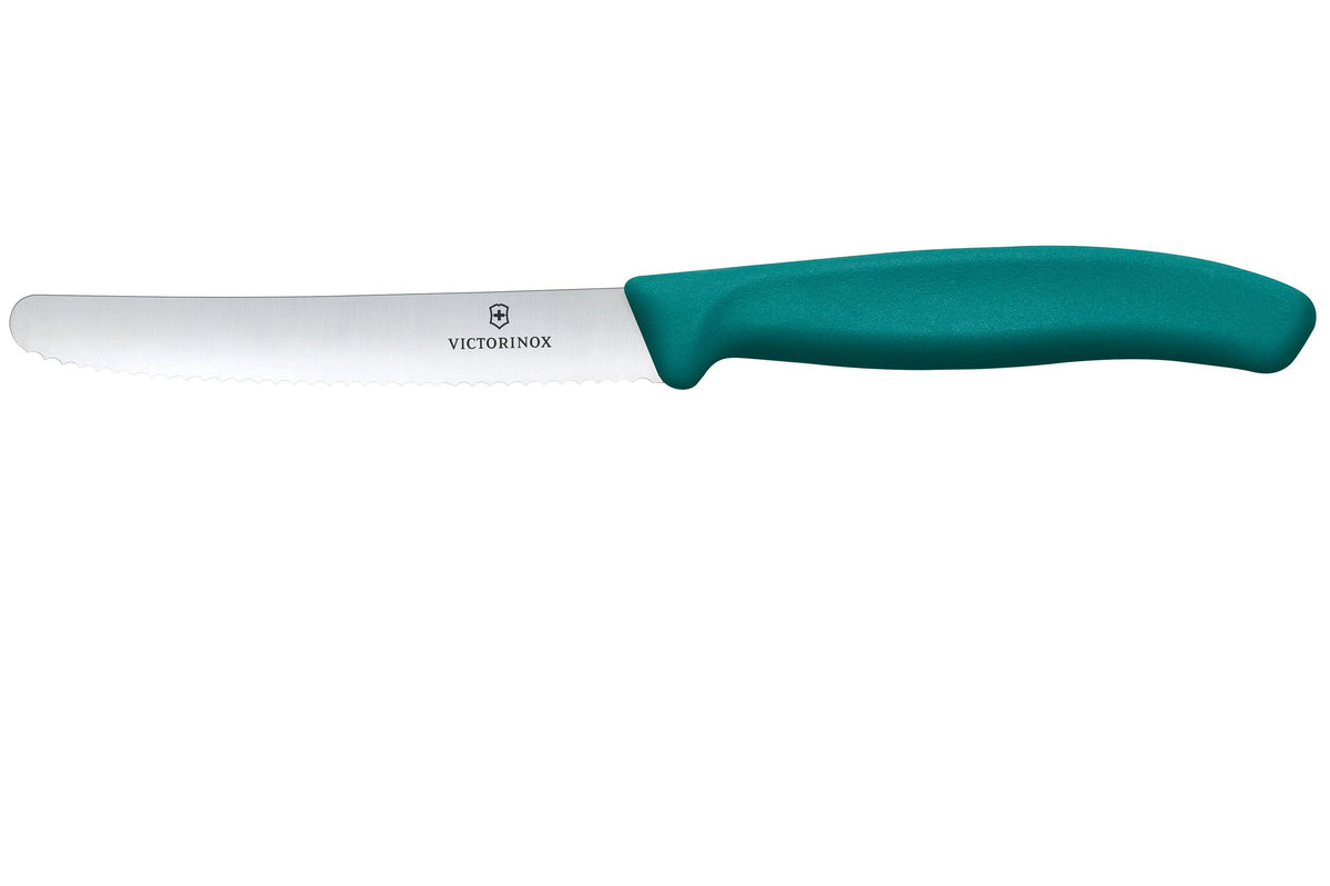 Victorinox Swiss Classic tomato and steak knife 11cm, green handle