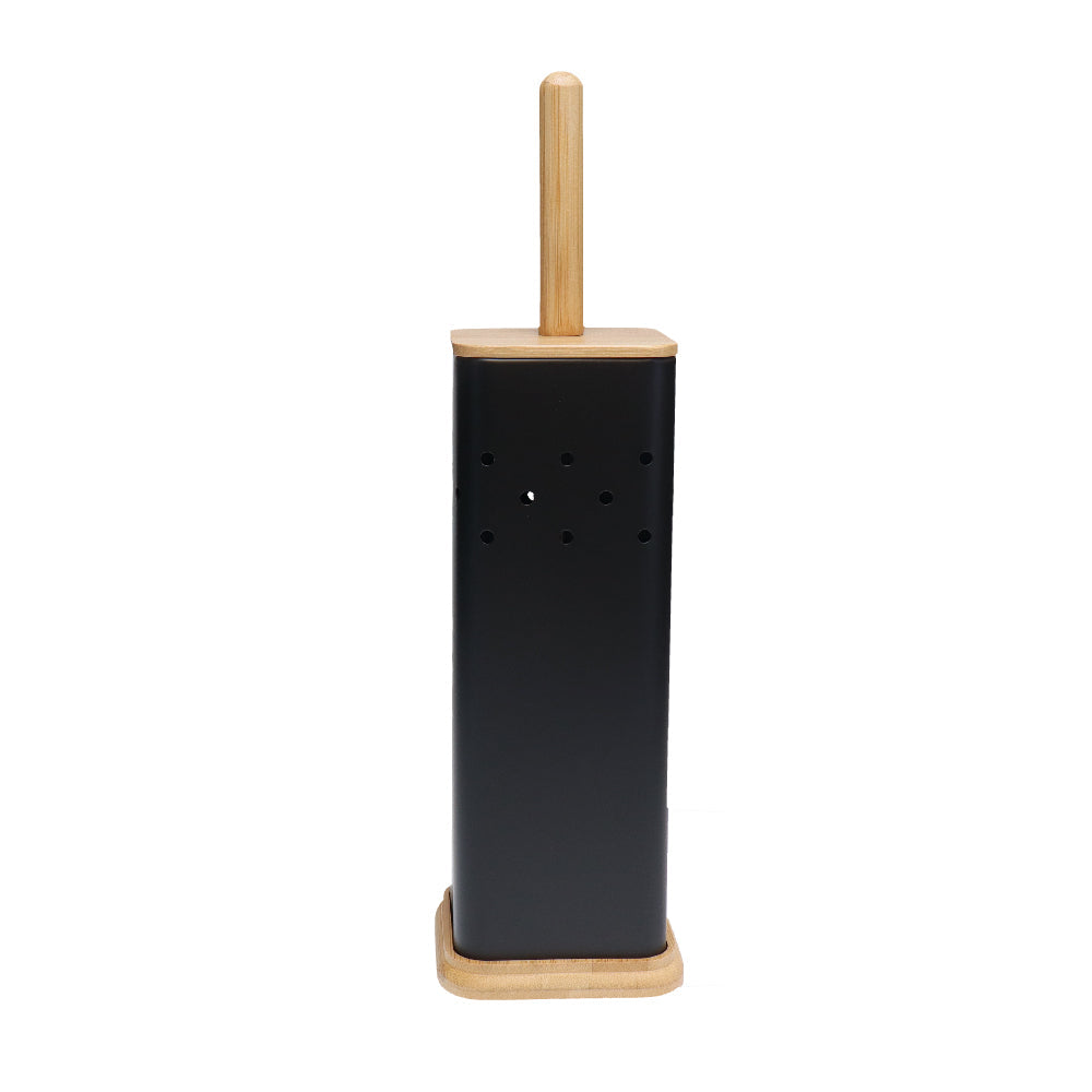 White Magic Eco Basics Square Toilet Brush Set Black - Australian bathroom cleaning