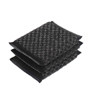 White Magic Stainless Steel Scrubbing Sponge 3 Pack - detail of steel mesh construction