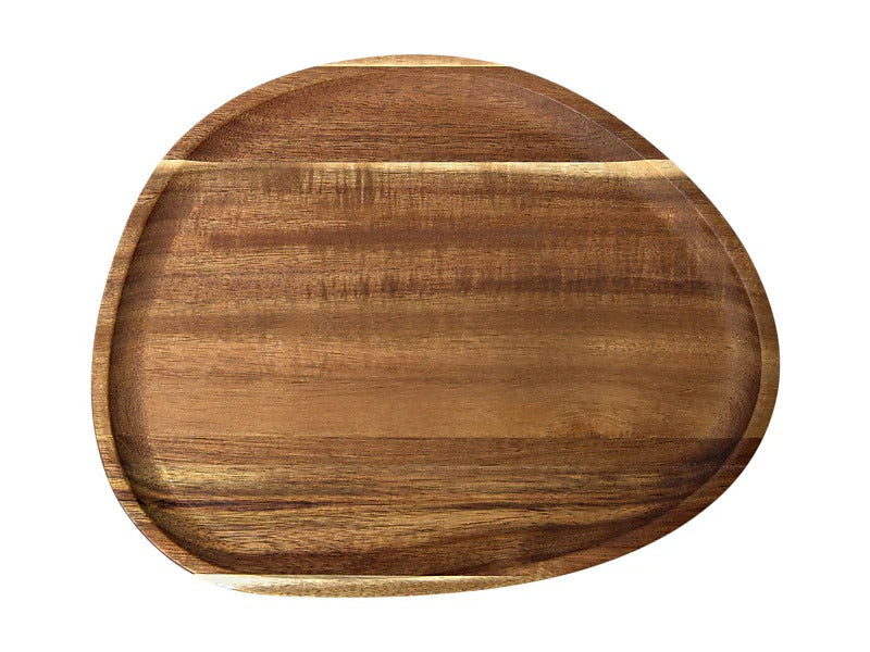 Maxwell & Williams Forme acacia wood organic platter 30x24cm, natural grain