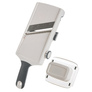 Prepworks Julienne & Slicer Mandoline - adjustable hand-held vegetable slicer