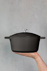 Mastercraft Cast Aluminium Casserole Dish 24cm Black - view 2