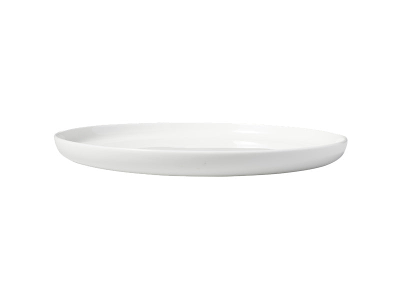 Maxwell & Williams Cashmere High Rim Entrée Plate 23cm White front view - fine bone china tableware
