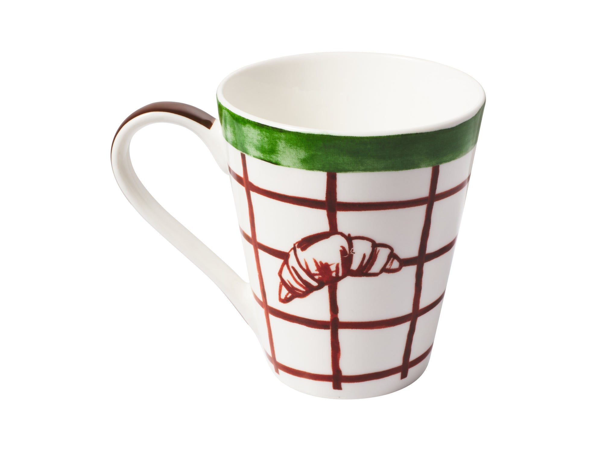 Aperitivo Club Dolce conical mug 300ml, angled view – Casa Domani