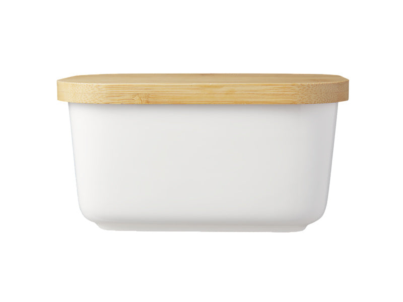White Basics Butter Dish Bamboo Lid – Maxwell & Williams