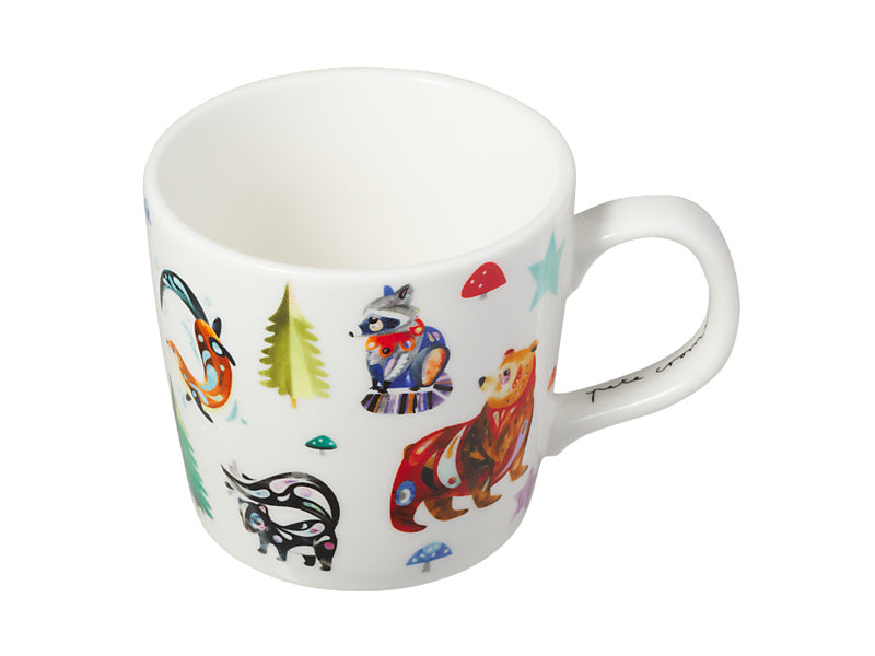 Maxwell & Williams Pete Cromer Woodland Creatures Kids Dinner Set 3 Piece 45 degree view - kids dinner set