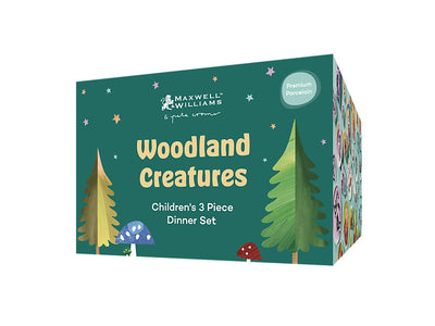 Maxwell & Williams Pete Cromer Woodland Creatures Kids Dinner Set 3 Piece gift box - kids dinner set