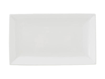 Maxwell & Williams White Basics Rectangular Platter 27x16cm White - white porcelain servingware