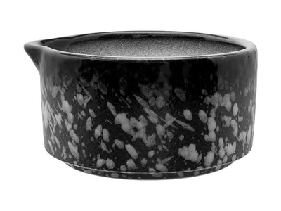 Maxwell & Williams Caviar Granite Sauce Dish/Pourer 130mL - black granite servingware