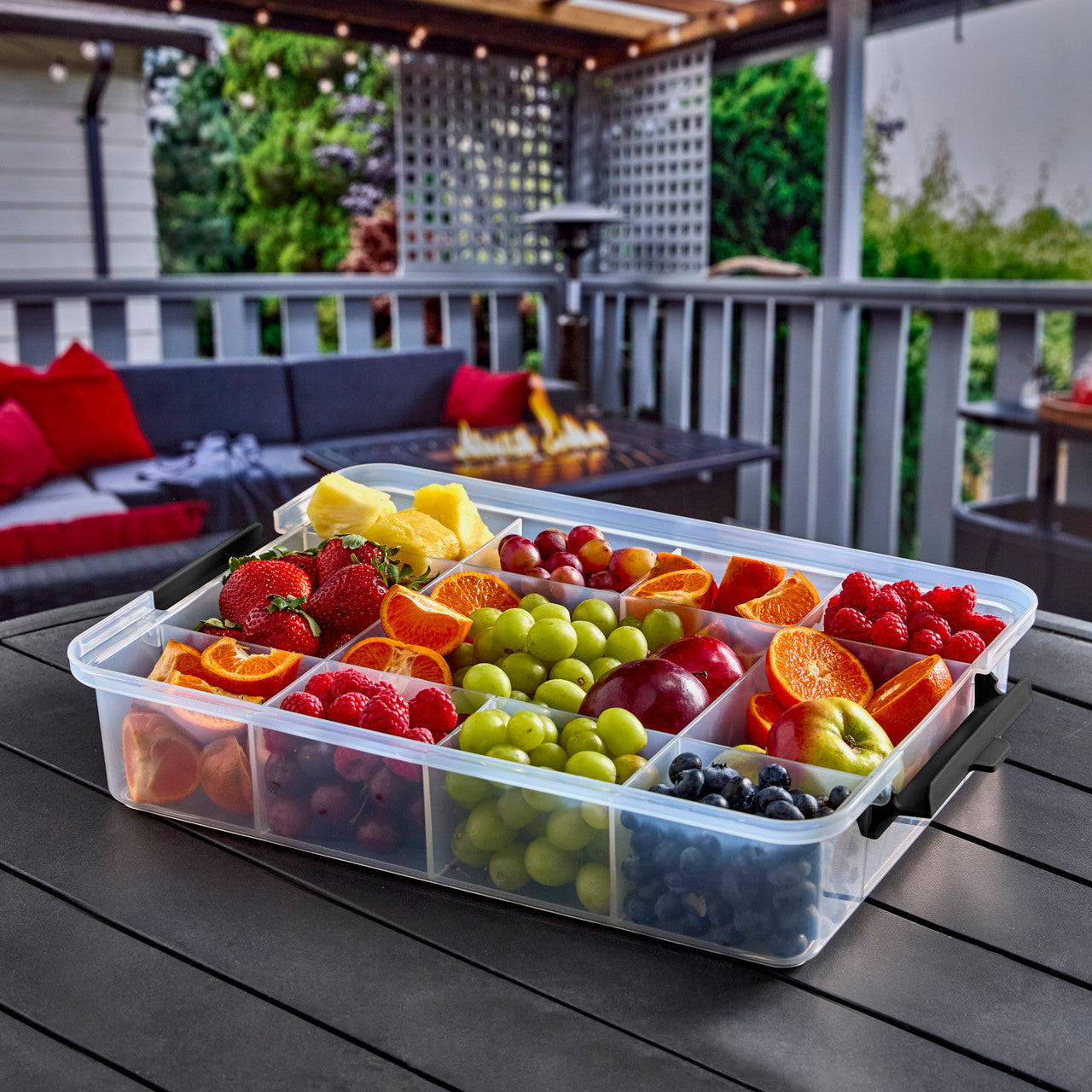 Farberware Snacklebox with Poly Cutting Board Lid - Large 28x41.5cm