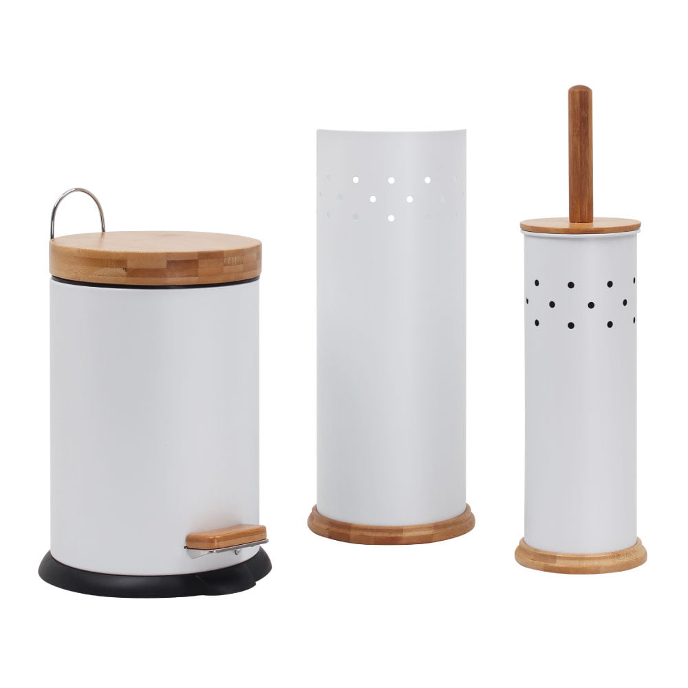 Eco Basics 3 in 1 Bathroom Set – White