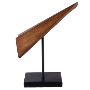 Kanoa Paper Aeroplane Sculpture – Natural & Black – Academy