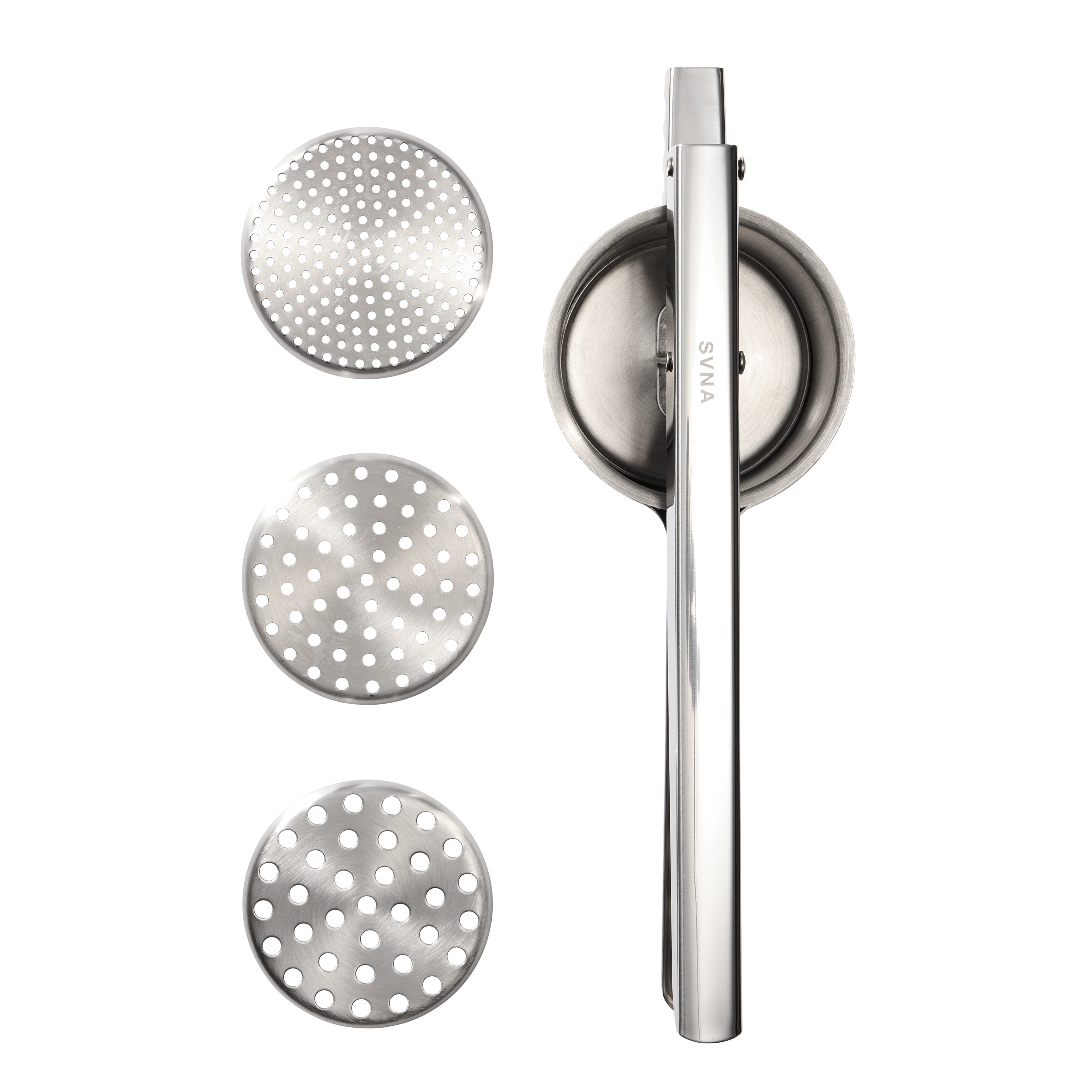 Albi Savannah Stainless Steel Potato Ricer 32cm - interchangeable discs