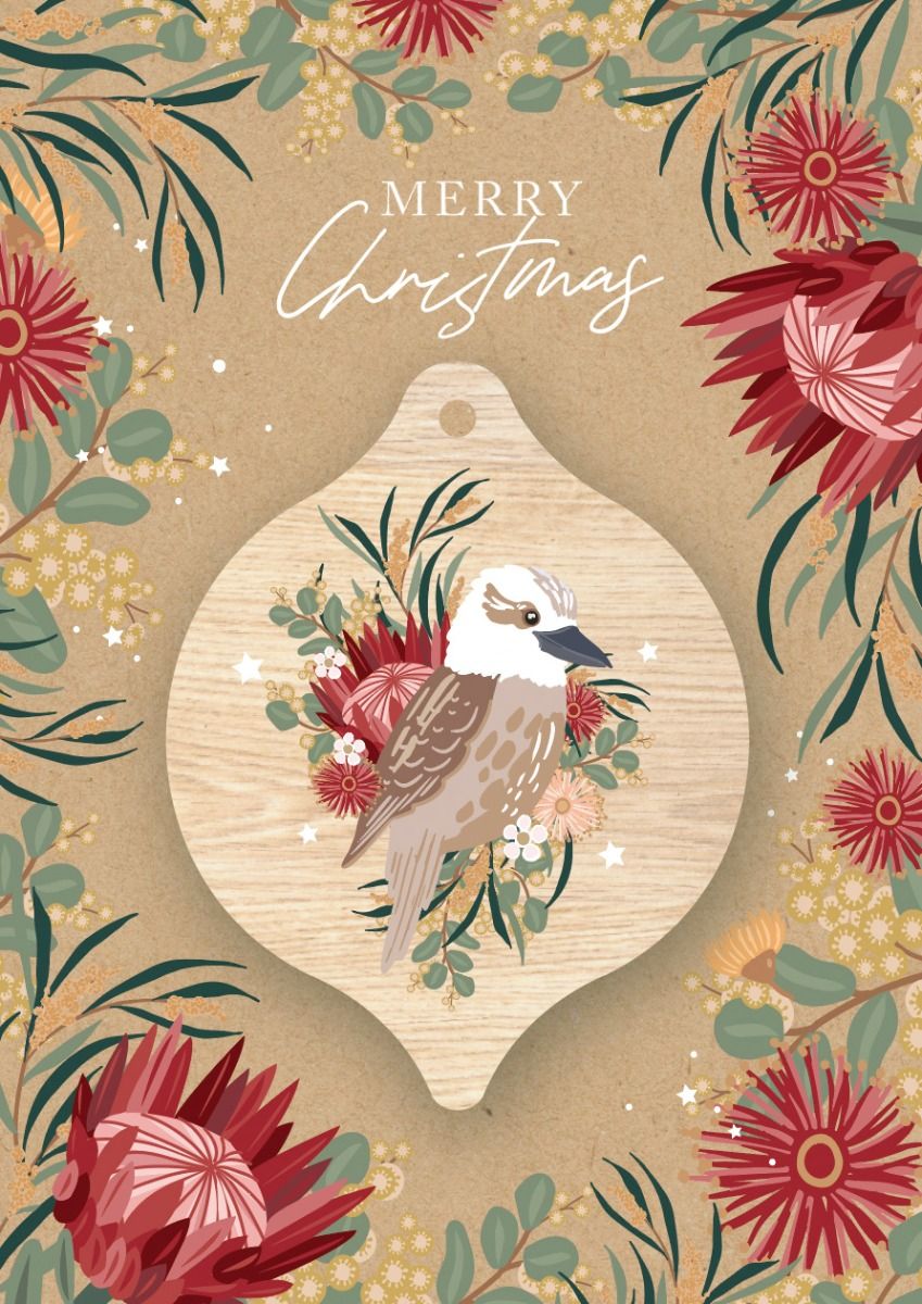 Koala Christmas Card – Australian Native Florals