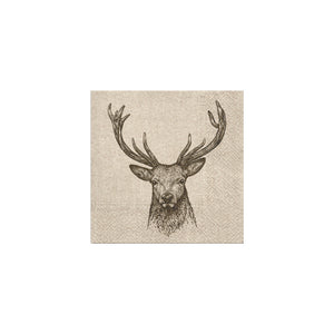 PAW We Care Lunch Napkins 33cm Deer - sustainable Airlaid paper napkins