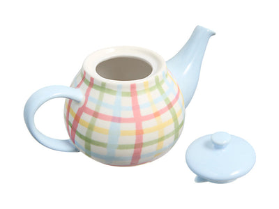 Maxwell & Williams Olde English Teapot 650mL Multi Check - lid off view