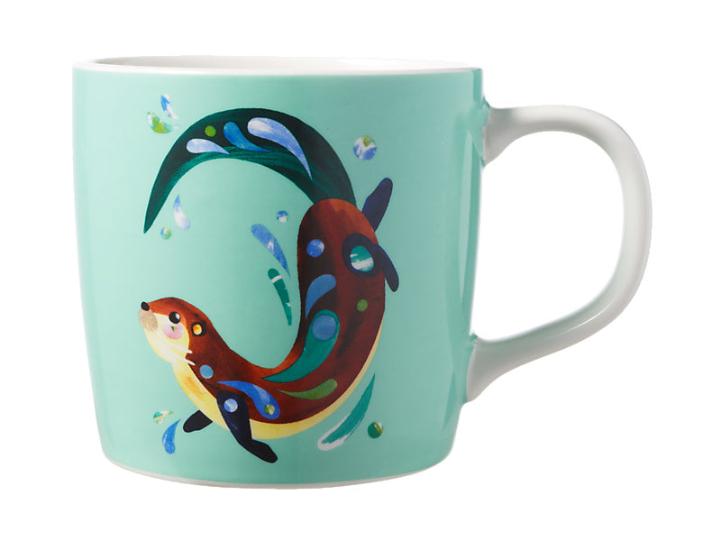 Maxwell & Williams Pete Cromer Mug 375ml Gift Boxed Otter - gift boxed porcelain mug