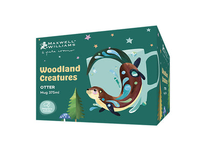 Maxwell & Williams Pete Cromer Mug 375ml Gift Boxed Otter - gift boxed porcelain mug - gift box
