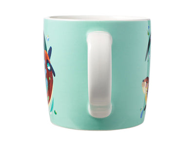 Maxwell & Williams Pete Cromer Mug 375ml Gift Boxed Otter - gift boxed porcelain mug - side view