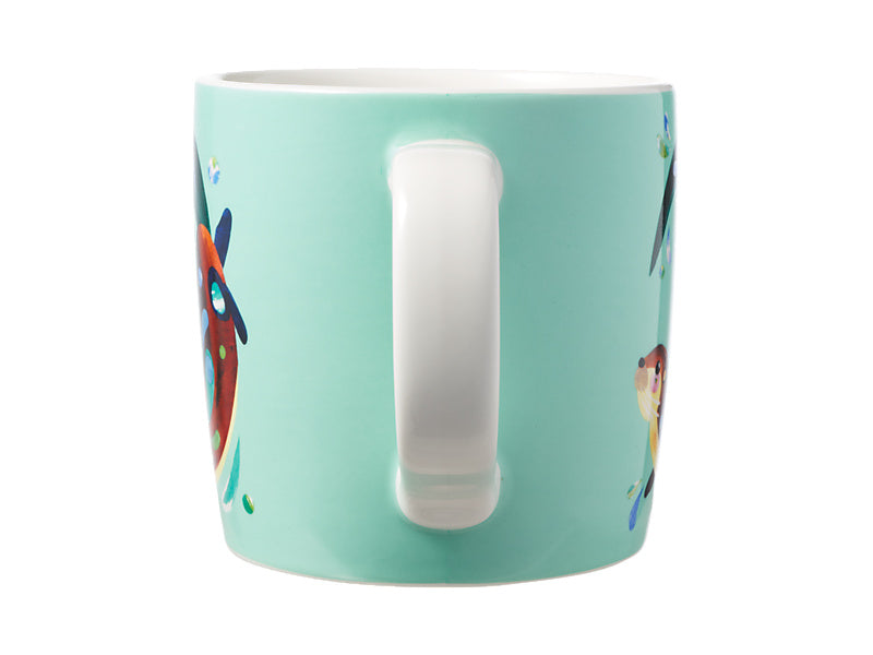 Maxwell & Williams Pete Cromer Mug 375ml Gift Boxed Otter - gift boxed porcelain mug - side view