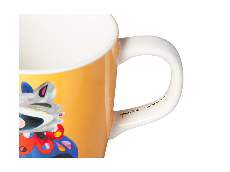 Maxwell & Williams Pete Cromer Mug 375ml Gift Boxed Raccoon - gift boxed porcelain mug - detail