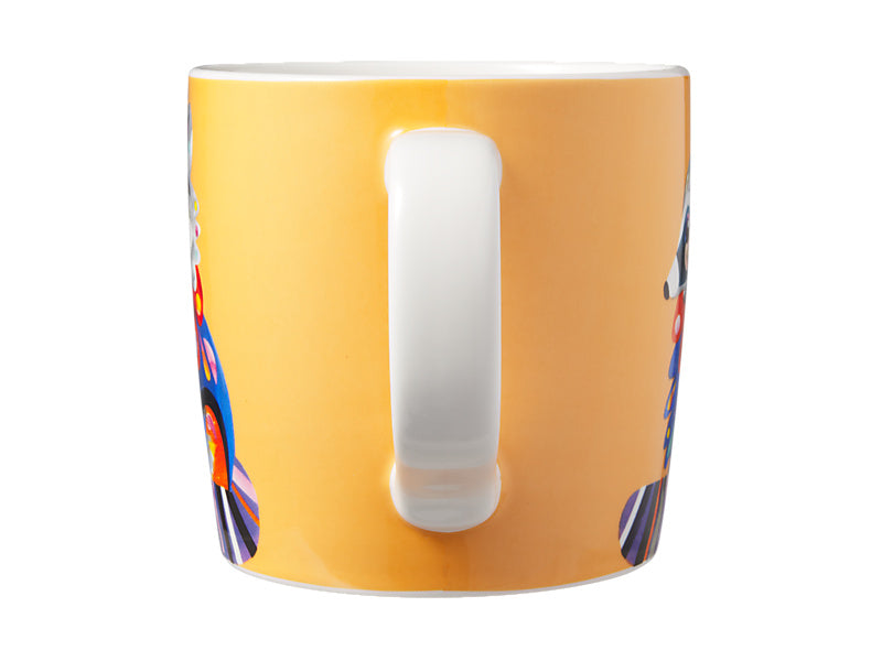 Maxwell & Williams Pete Cromer Mug 375ml Gift Boxed Raccoon - gift boxed porcelain mug - side view