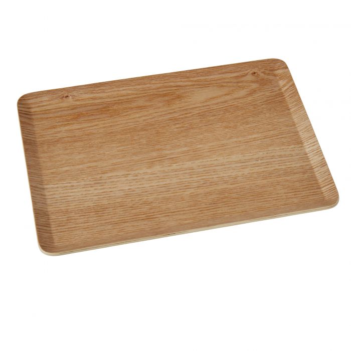Non-Slip Wooden Tray - Large-Natural