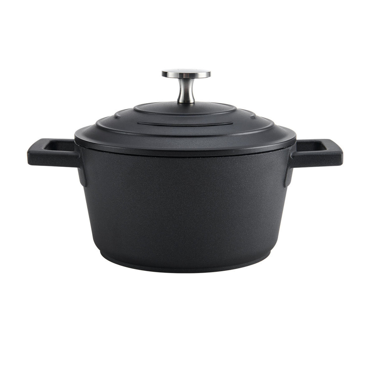 Mastercraft Cast Aluminium Casserole 1.4L 16cm Black - Fresh Decor