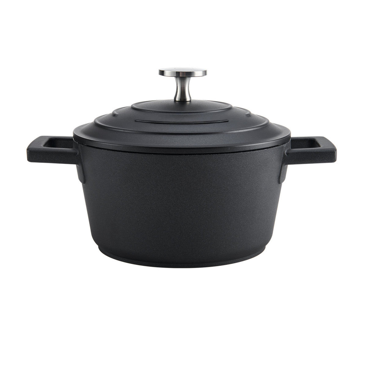 Mastercraft Cast Aluminium Casserole 1.4L 16cm Black - Fresh Decor