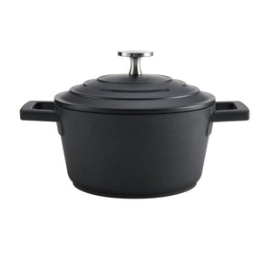 Mastercraft Cast Aluminium Casserole 1.4L 16cm Black - Fresh Decor