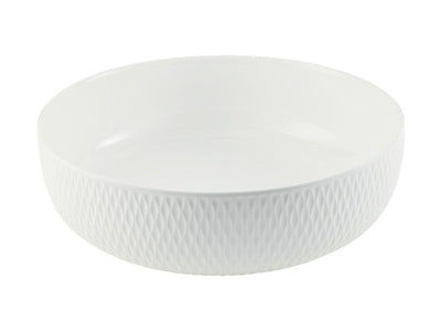 Maxwell & Williams White Basics Diamonds Serving Bowl 20cm - porcelain serving bowl