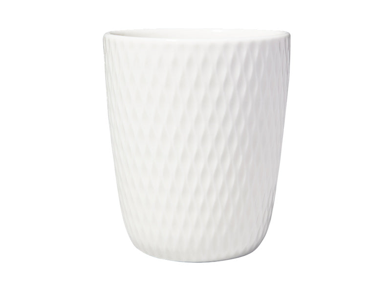 Maxwell & Williams White Basics Diamonds Latte Cup White 250ml - latte cup