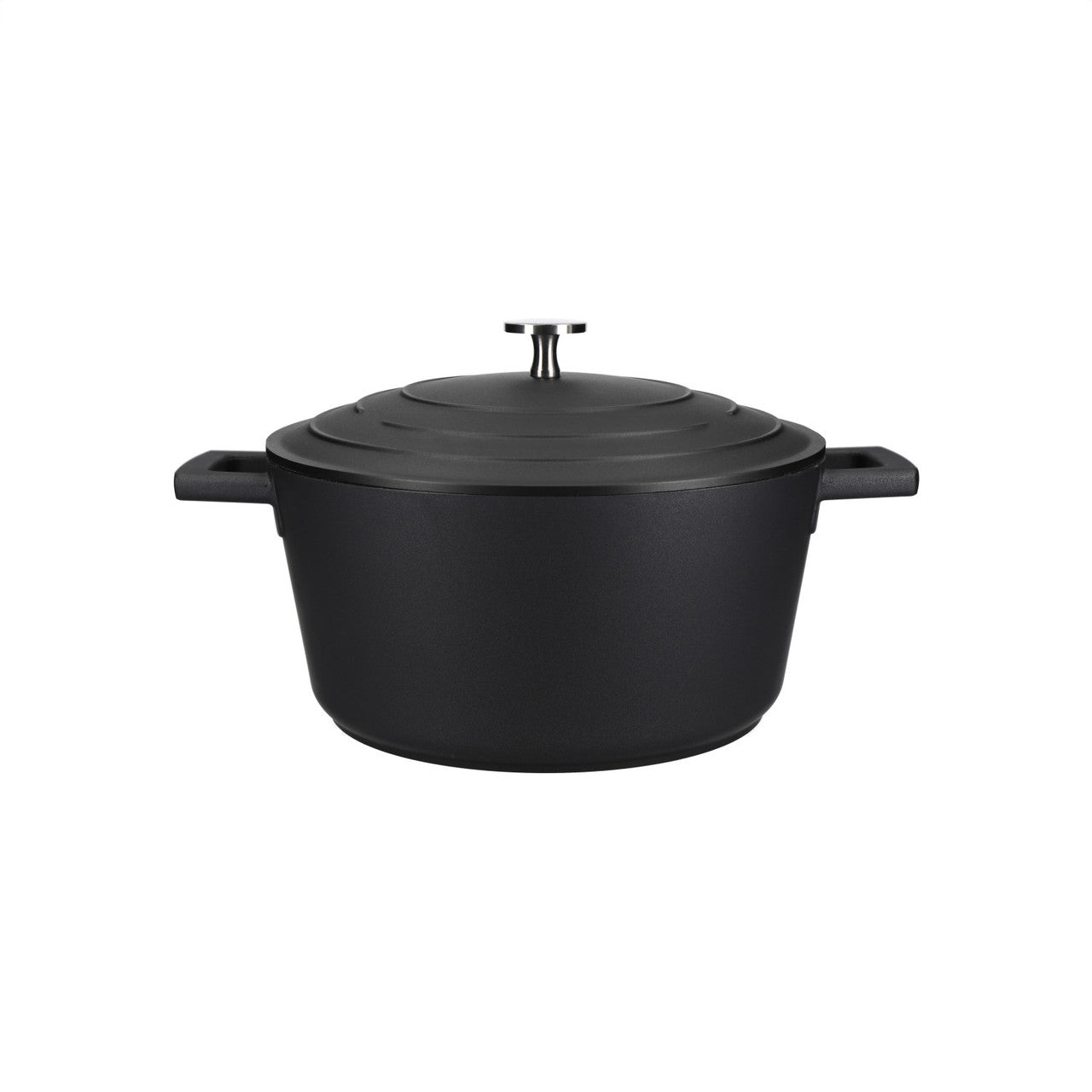 Mastercraft Cast Aluminium Casserole Dish 24cm Black - Fresh Decor
