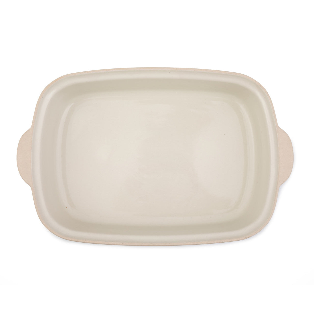 Jamie Oliver Stoneware Roaster 39x25cm - stoneware roasting dish, angled view