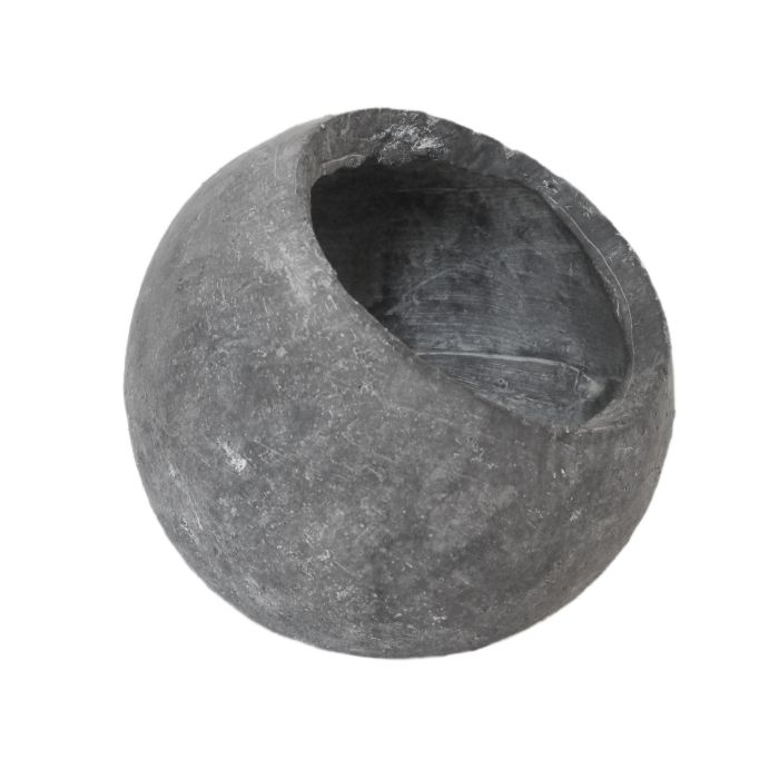 Ithaca Round Planter Large 21cm – Textured White Terracotta