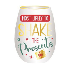 Fa La La Stemless Wine Glass – Ladelle, Shake the Presents design