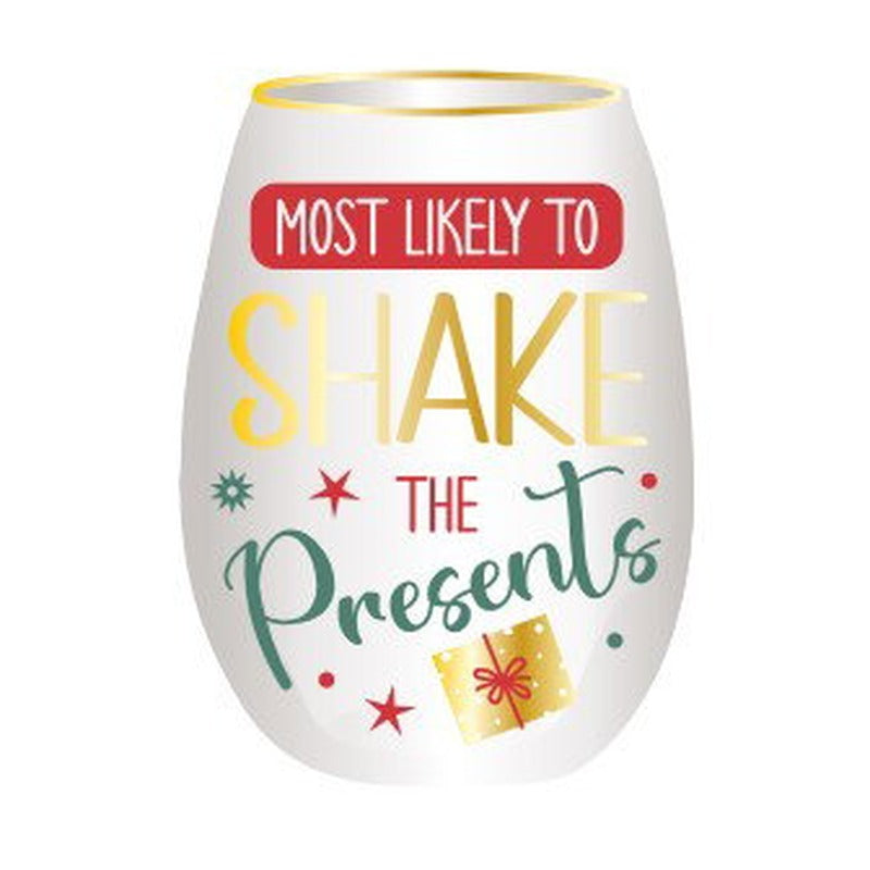 Fa La La Stemless Wine Glass – Ladelle, Shake the Presents design