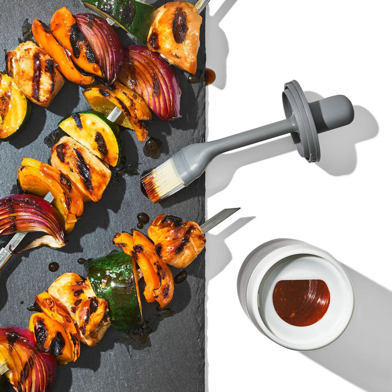 OXO silicone cooktop brush assembly detail