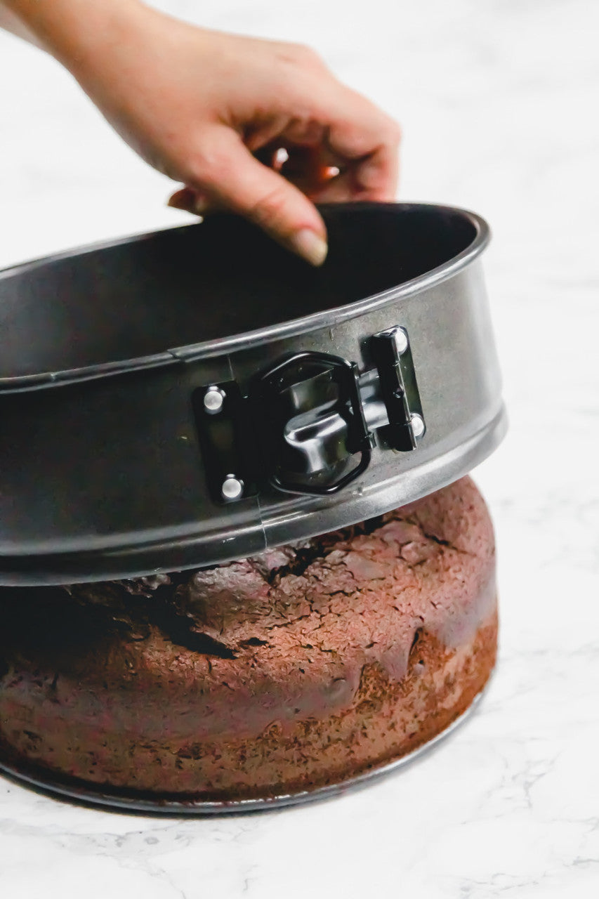 MasterCraft Springform Round Cake Pan 20x7cm Non-Stick - top view of non-stick pan