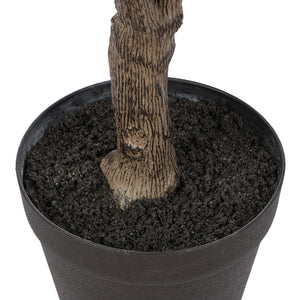 Albi Faux Ginkgo Tree 117cm Green - artificial tree (view 3)