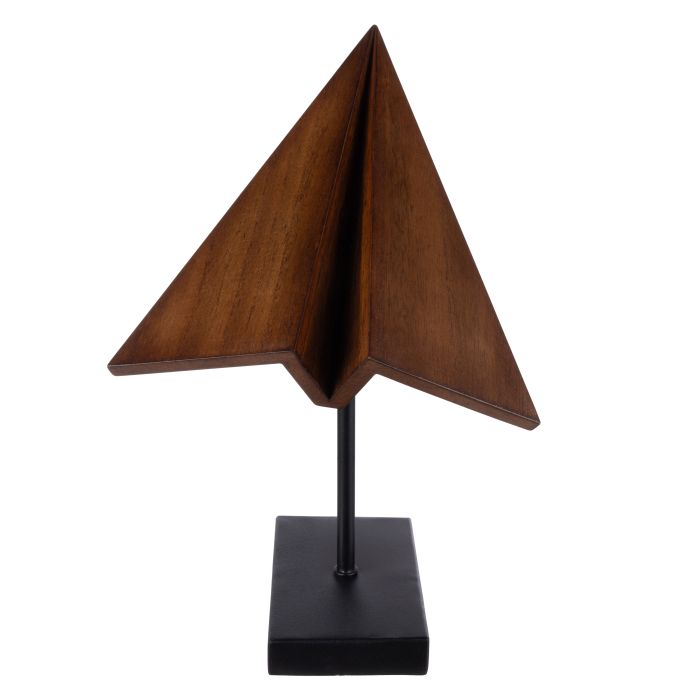 Kanoa Paper Aeroplane Sculpture – Natural & Black – Academy