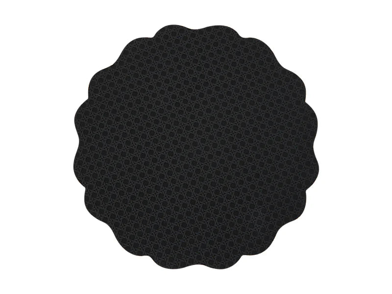 Casa Domani Banda Leather Look Placemat - Black