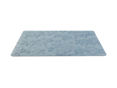 Maxwell & Williams Table Accents Embossed Floral Placemat Denim - angled view